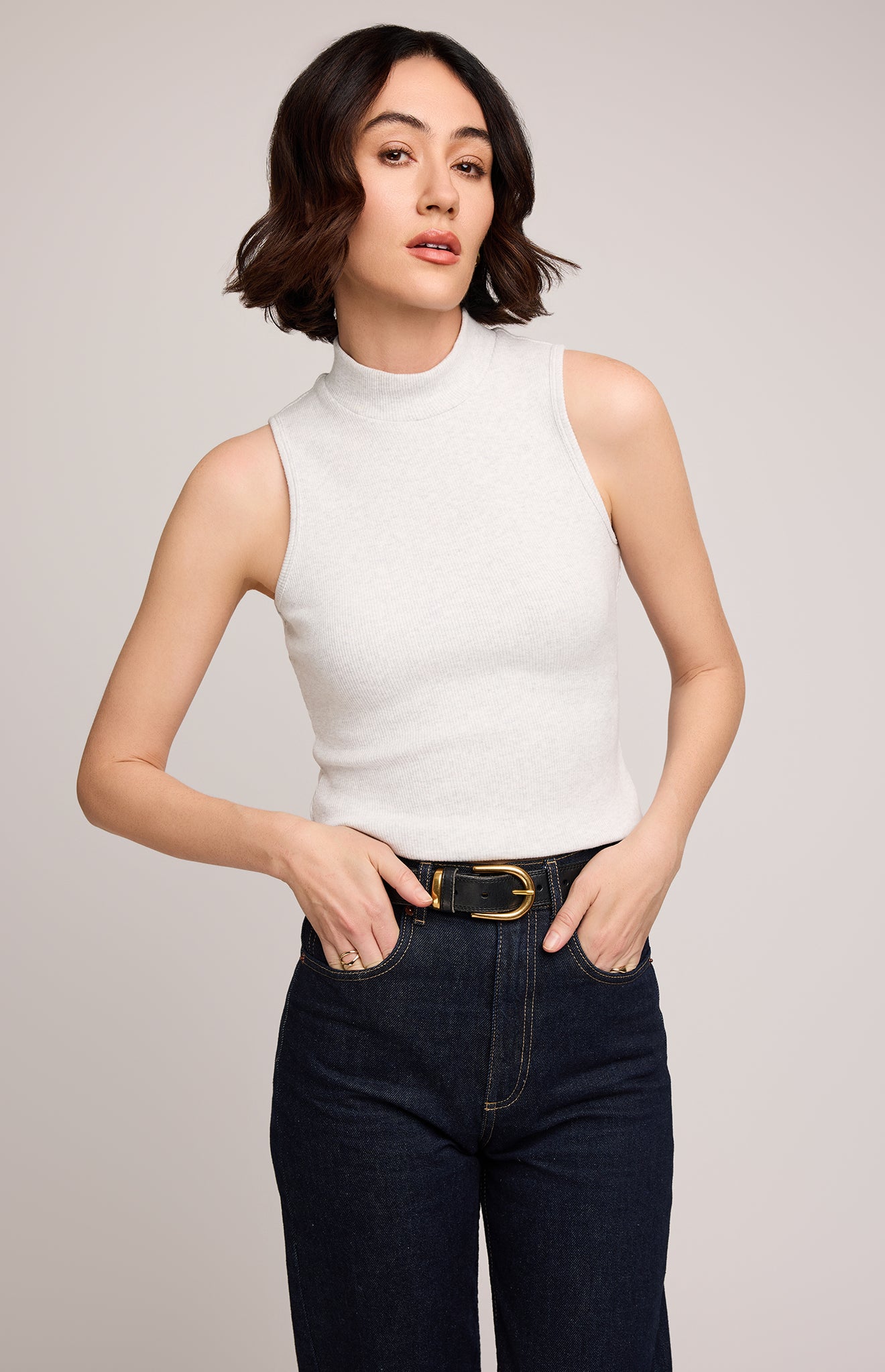 Michelle Tank - Heather Ash Grey