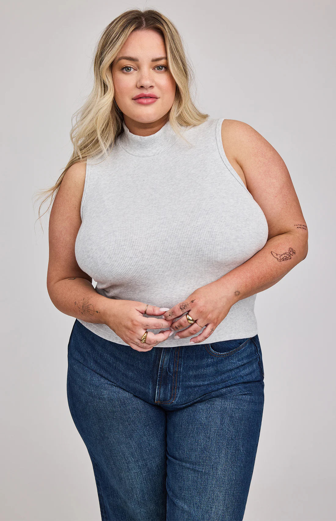 Michelle Tank - Heather Ash Grey