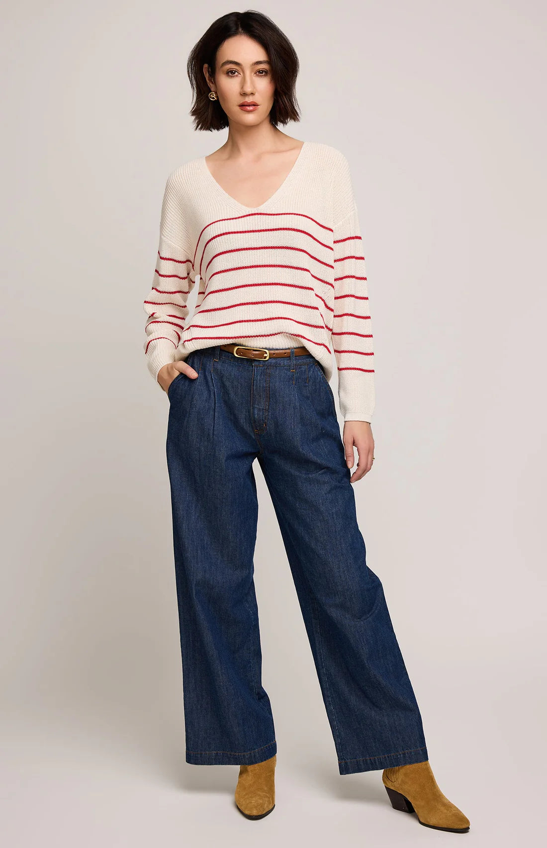 Tucker Sweater - Red Stripe