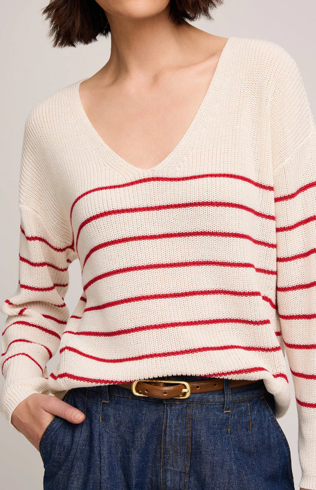 Tucker Sweater - Red Stripe