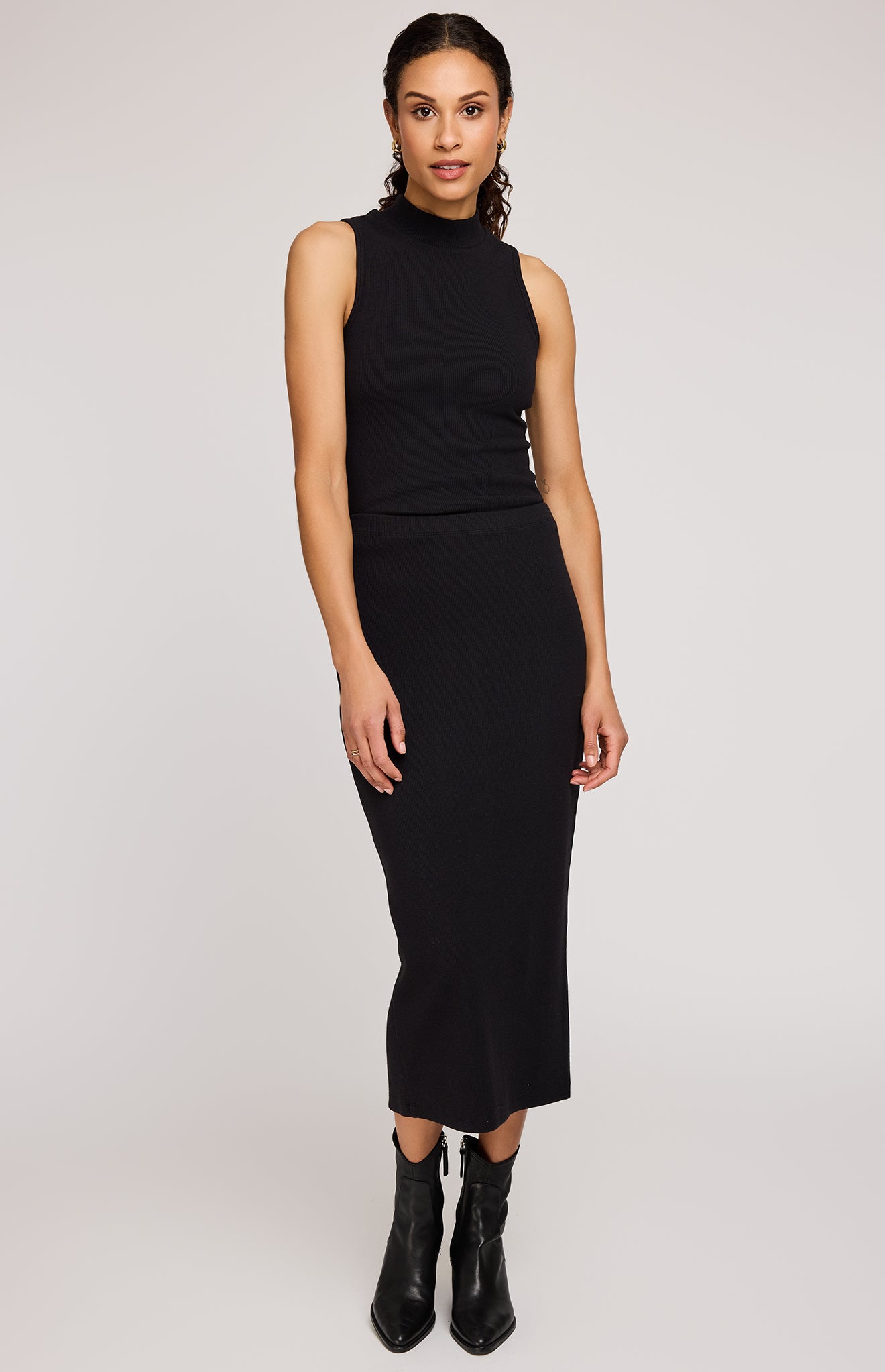 Catalina Midi Skirt - Black