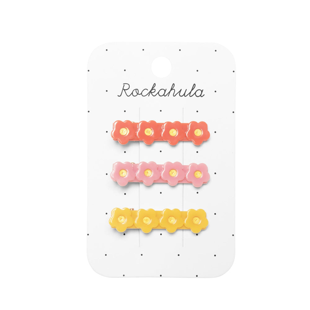 Clip Set - Acrylic Flowers