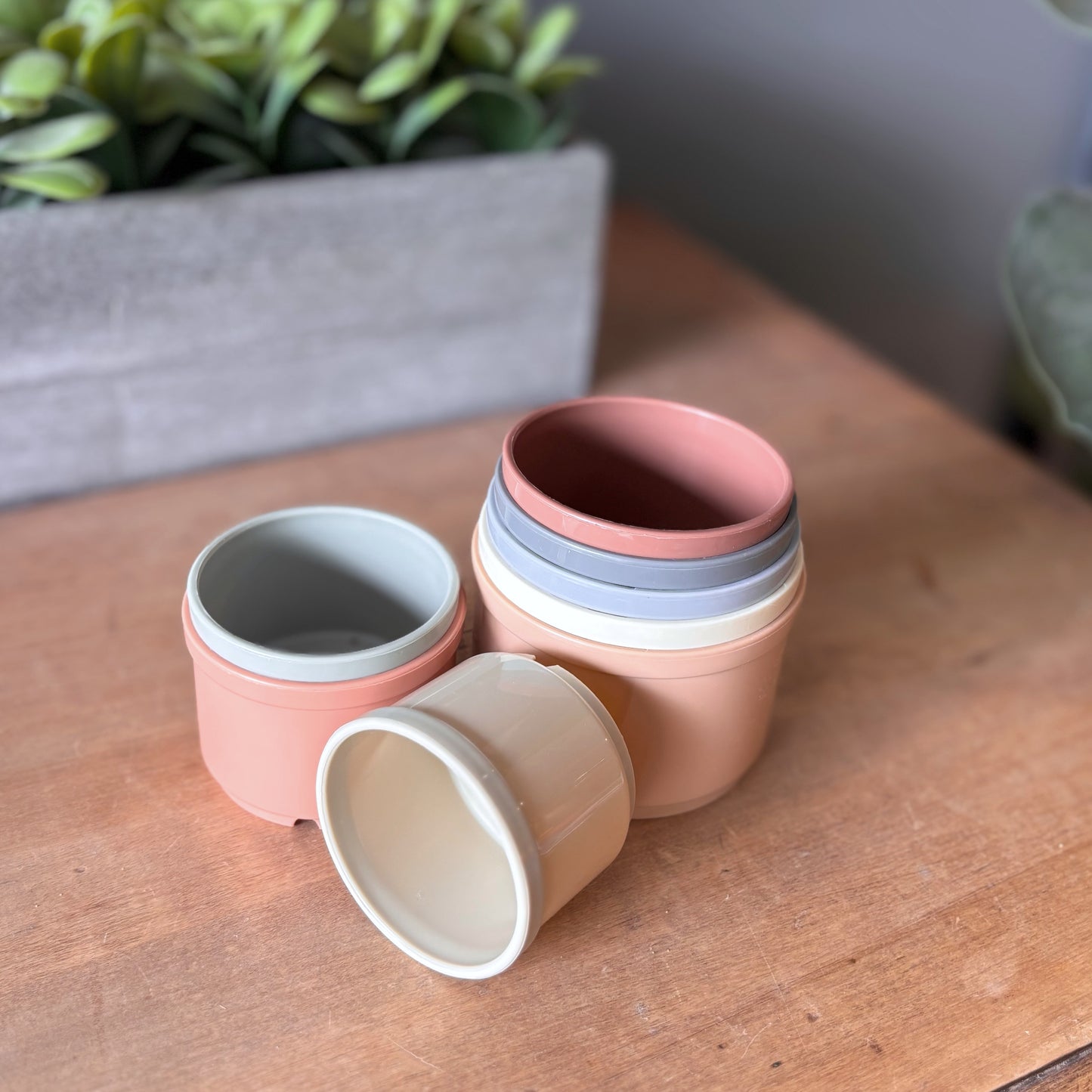 Stacking Toy Cups - Neutral