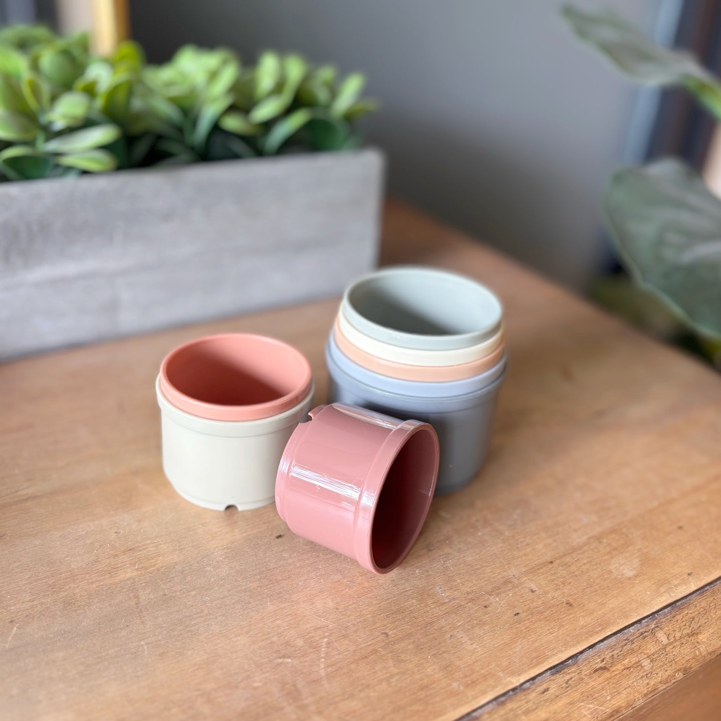 Stacking Toy Cups - Blue