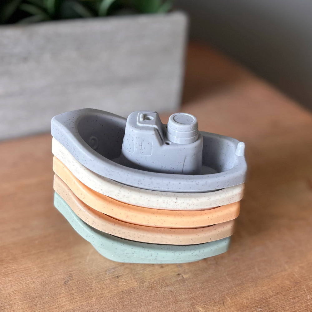 Mini Stacking Boat Bath Toy Set