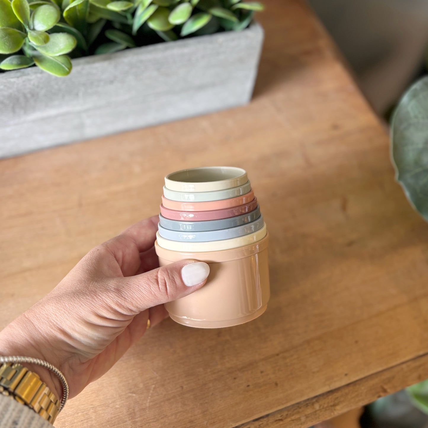 Stacking Toy Cups - Blue