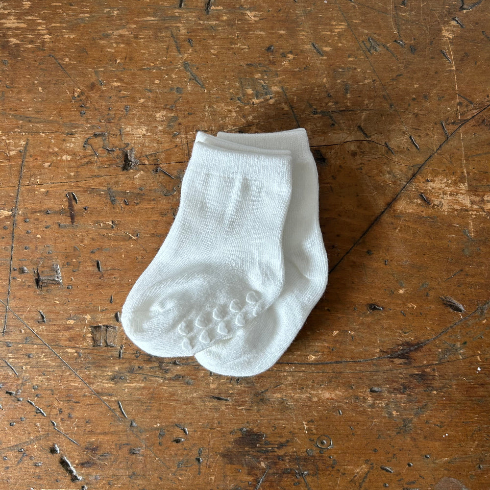 Cotton Baby Socks (2 pairs) - White