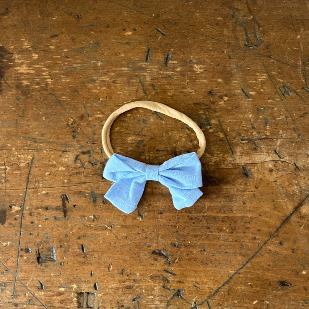 Baby Bow Headband - Blue