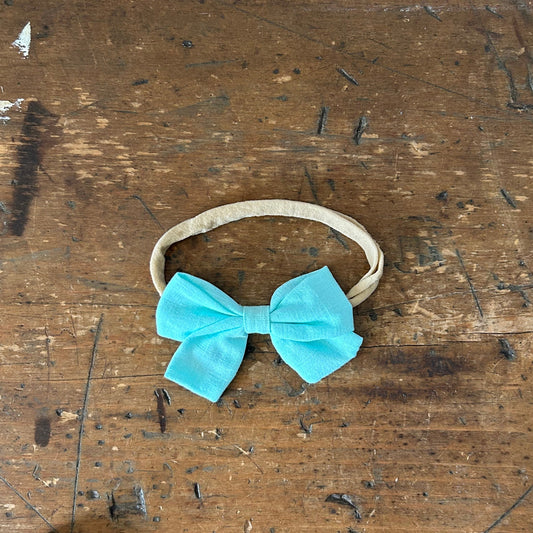 Baby Bow Headband - Mint