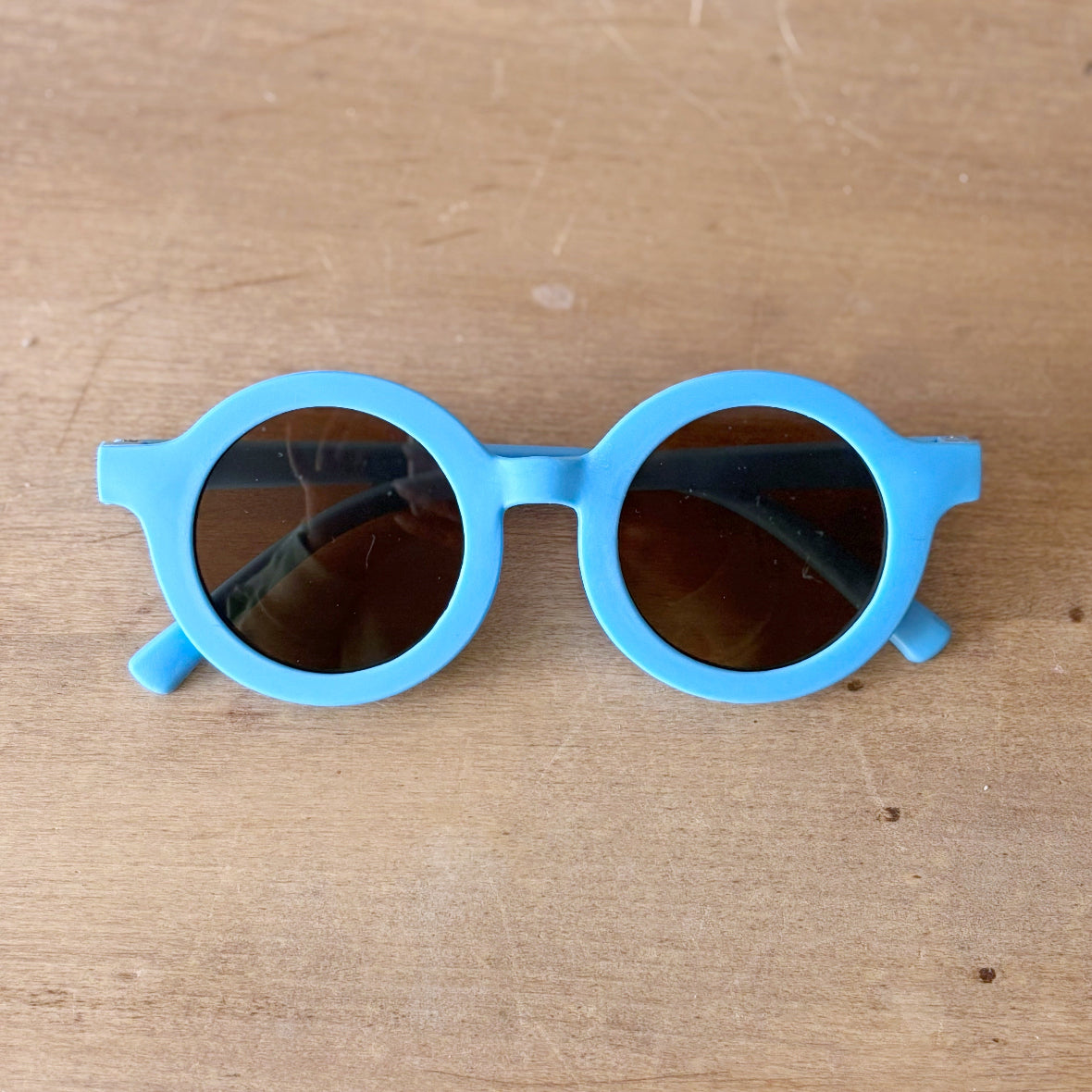 Toddler Round Sunglasses - Bright Blue