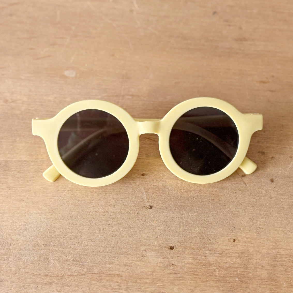 Toddler Round Sunglasses - Butter Yellow