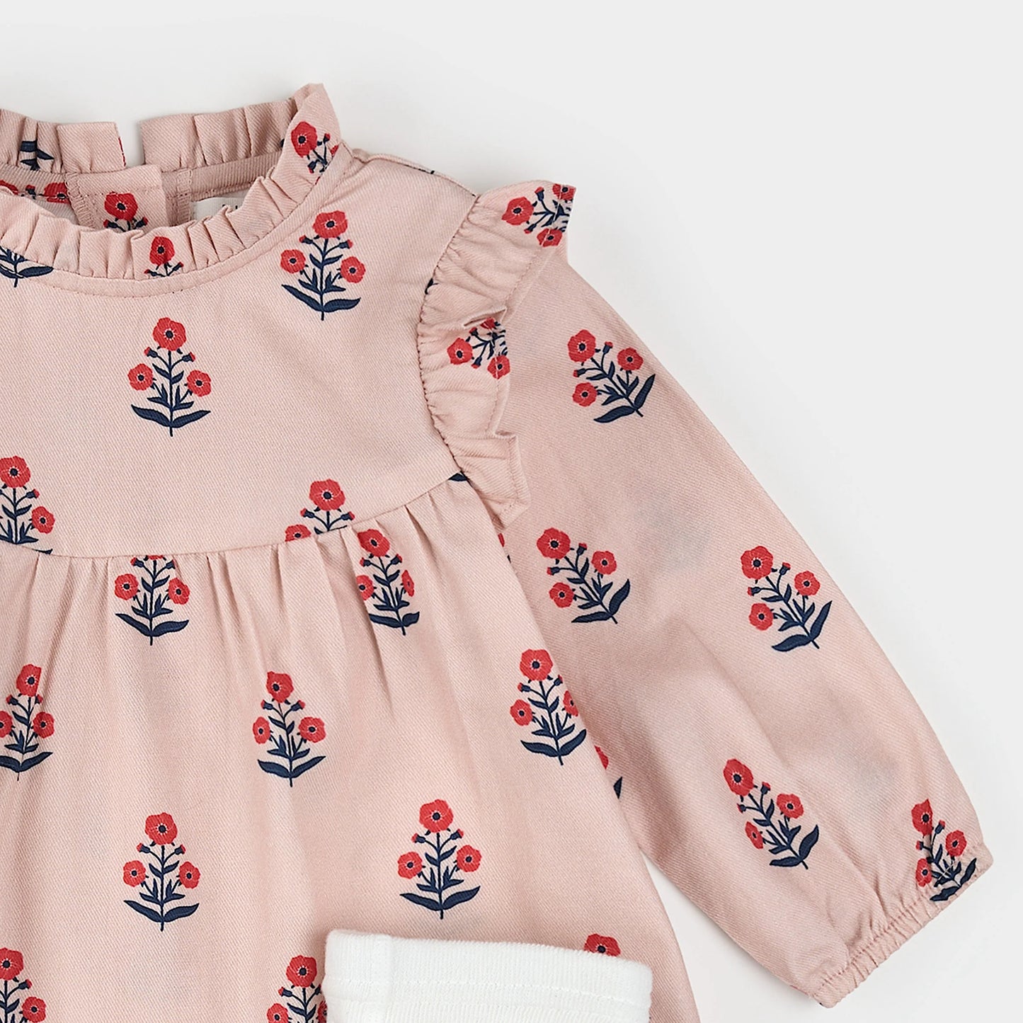 Twill Dress Set - Poppy