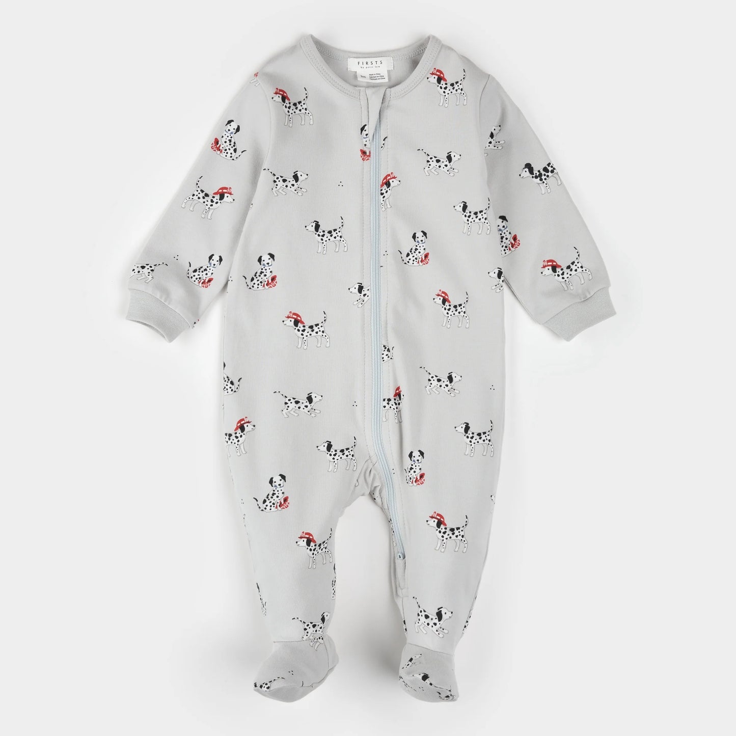 Footed Sleeper - Firefighter Dalmatians