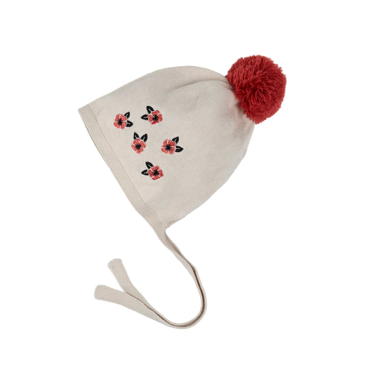 Knit Bonnet - Poppy