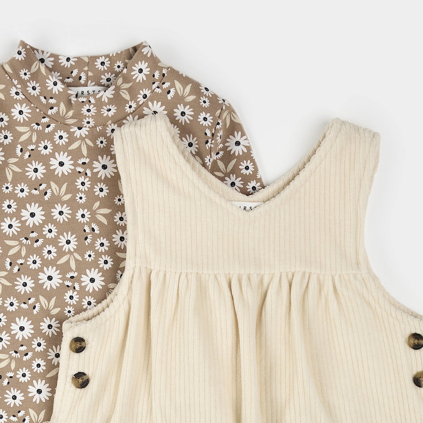 Corduroy Overall Dress Set - Daisy