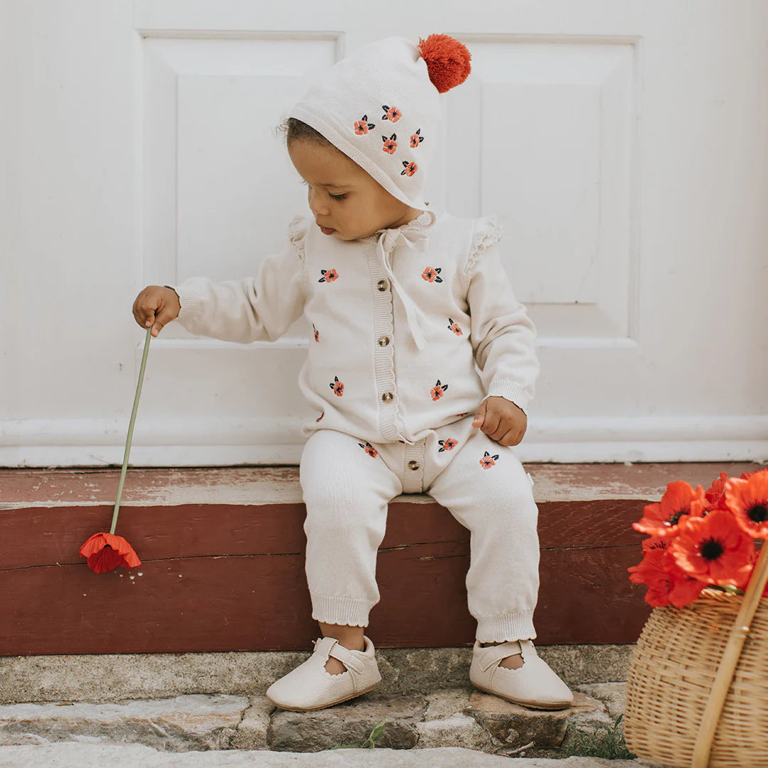 Knit Sweater Playsuit - Poppy