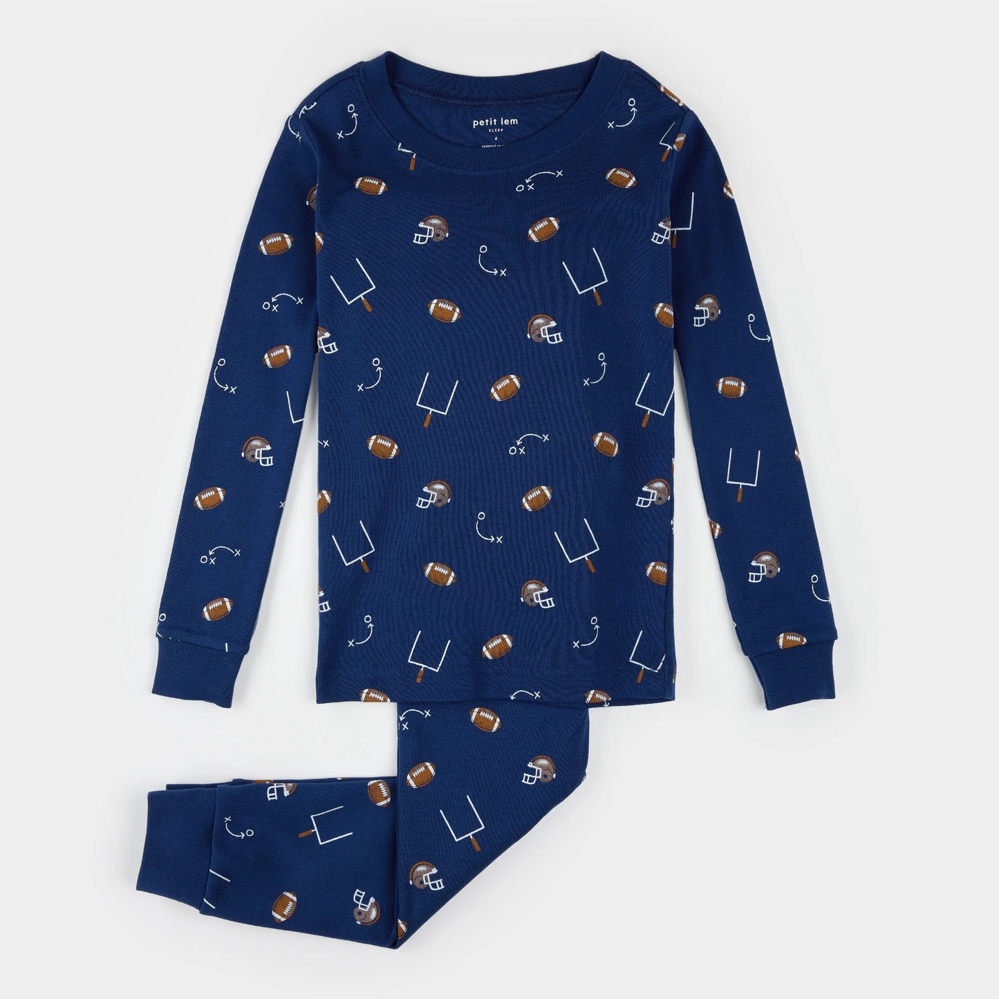 Two Piece Pajama Set - Football