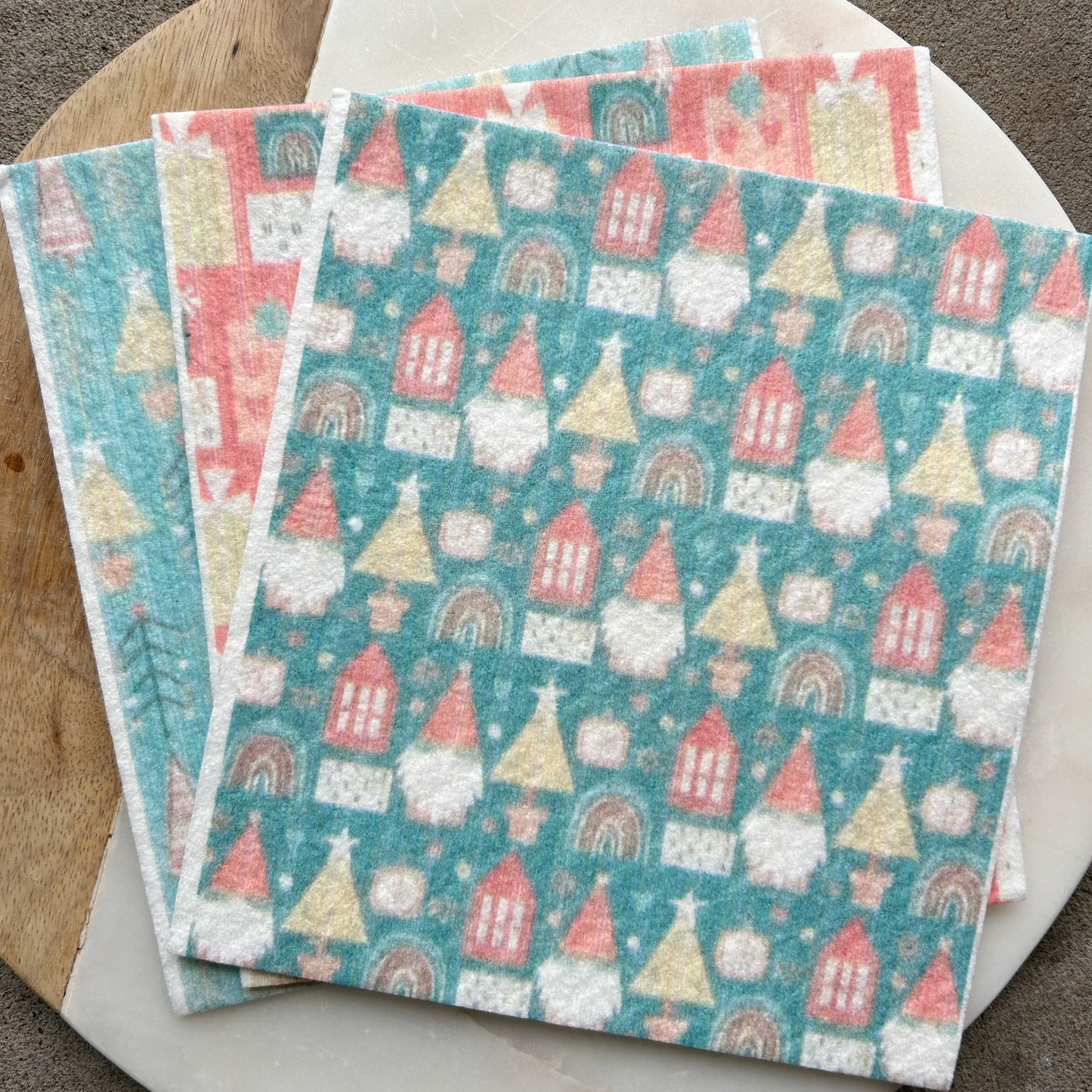 Swedish Dish Cloth - Holiday Gnomes