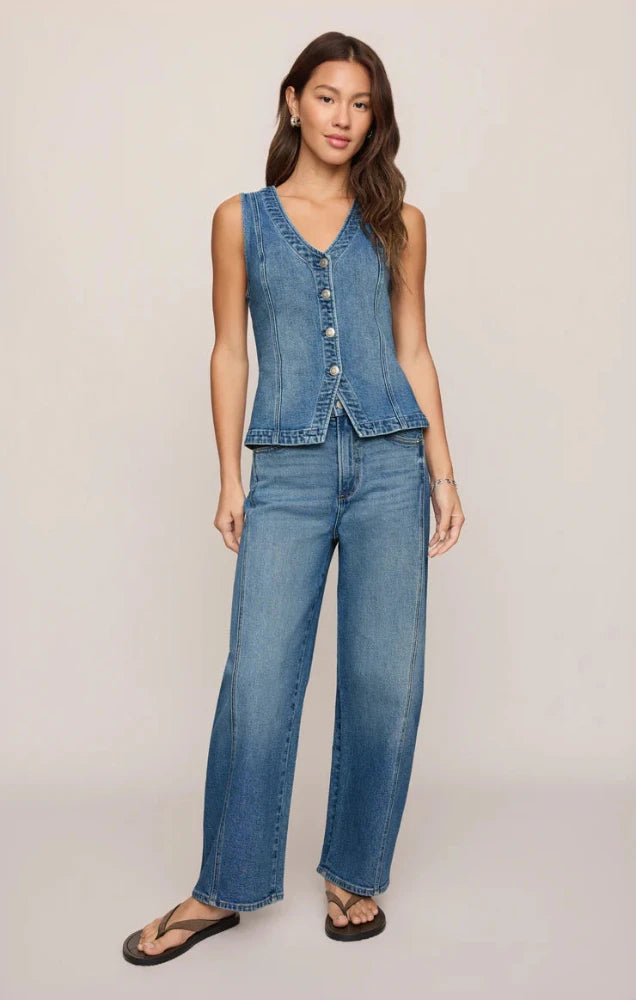 The Porto Denim Tank Vest
