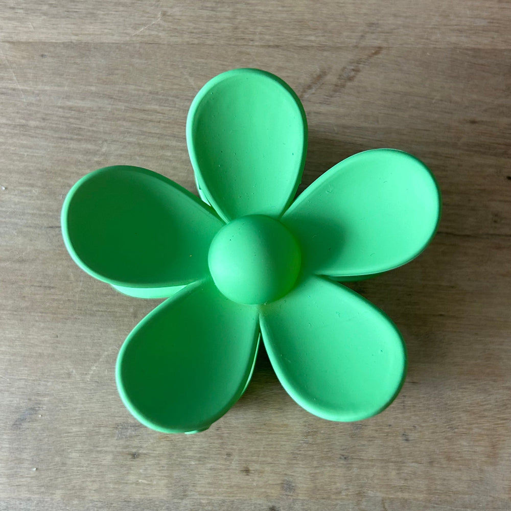 Flower Claw Clip - Plant Green