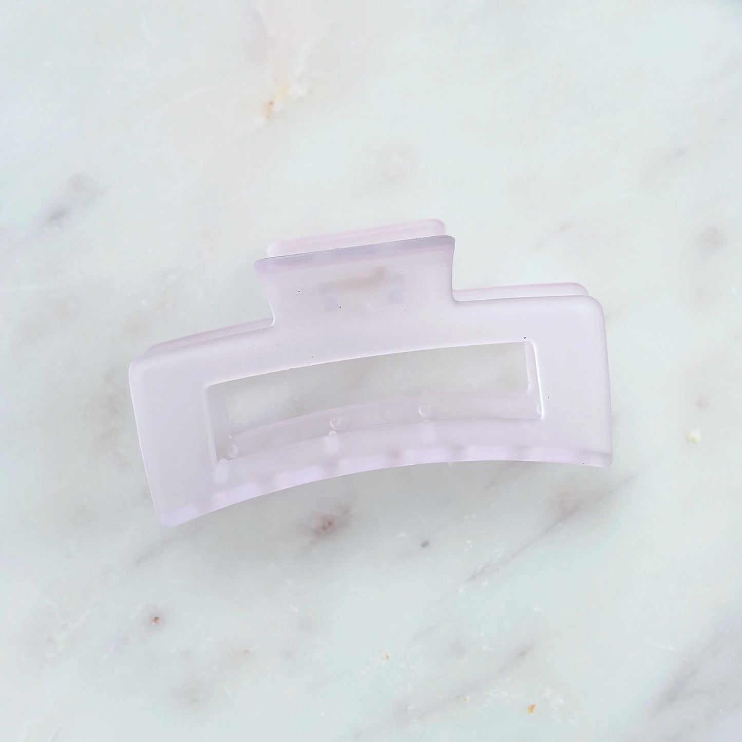 Frosted Hair Clip - Strawberry Pink