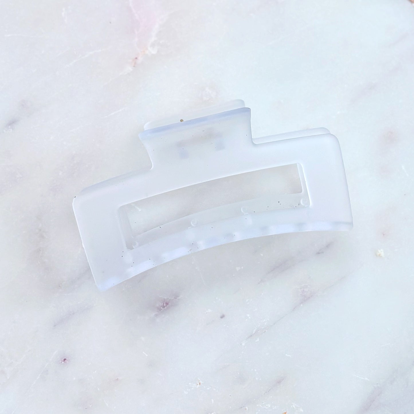 Frosted Hair Clip - Ice