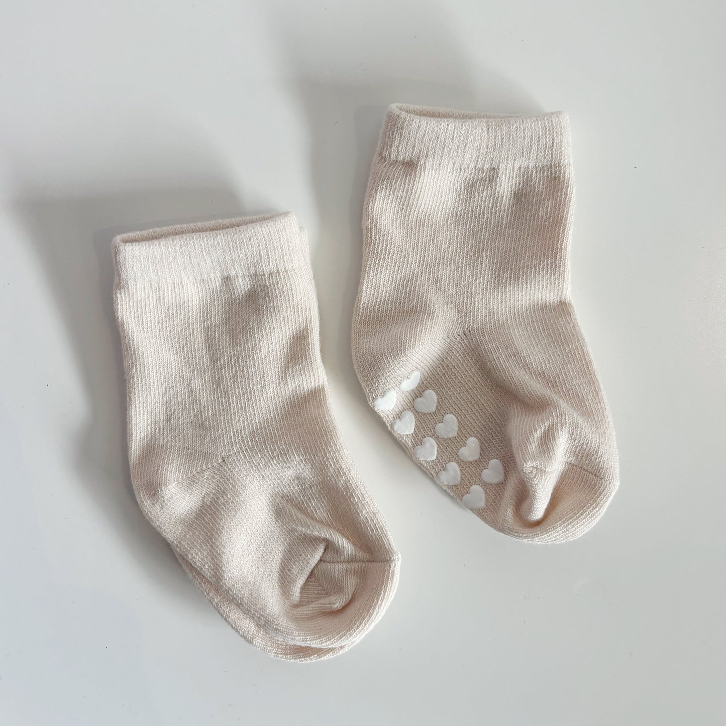 Cotton Baby Socks (2 pairs) - Sand