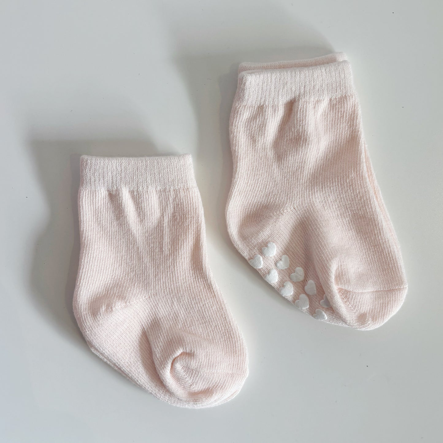 Cotton Baby Socks (2 pairs) - Light Pink