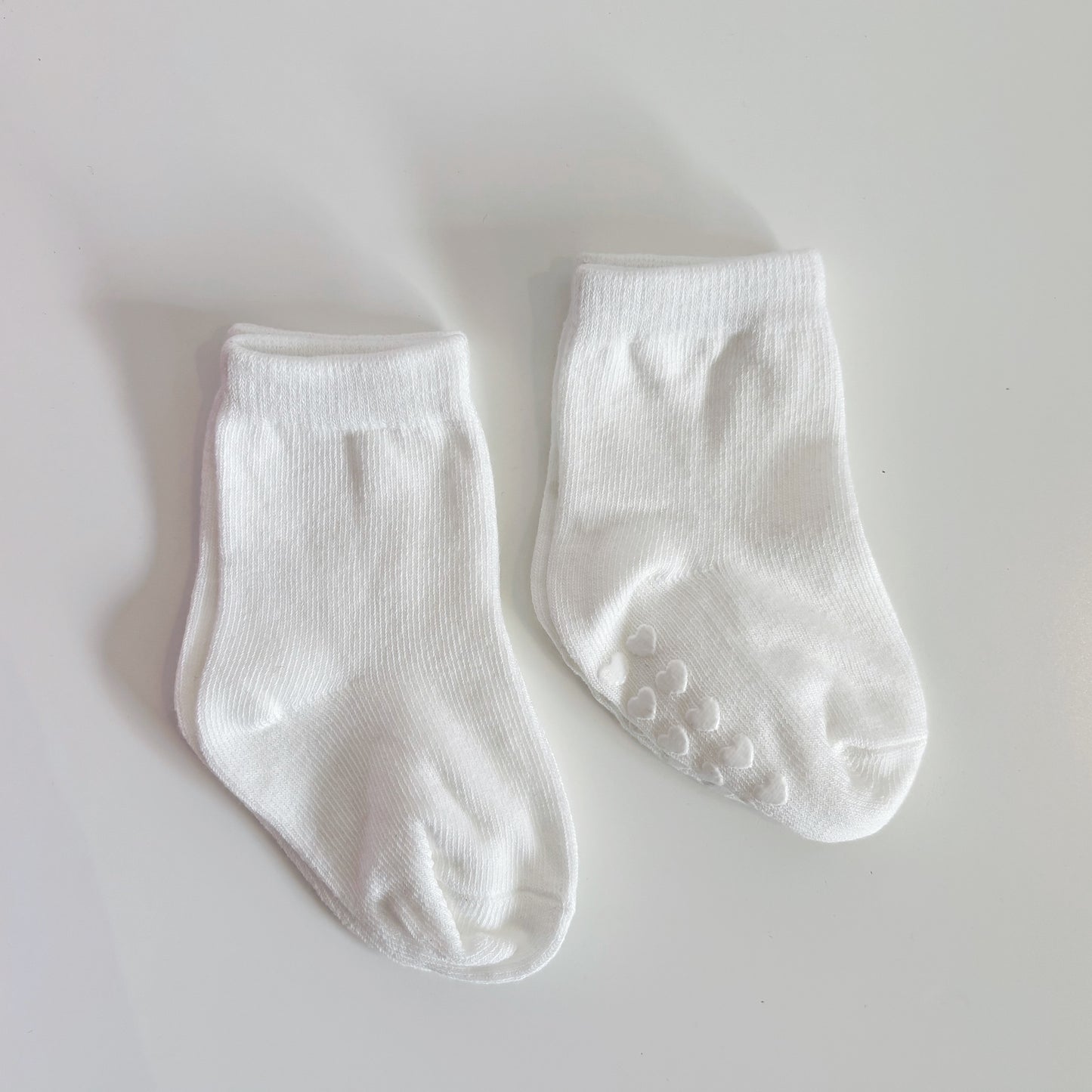 Cotton Baby Socks (2 pairs) - White
