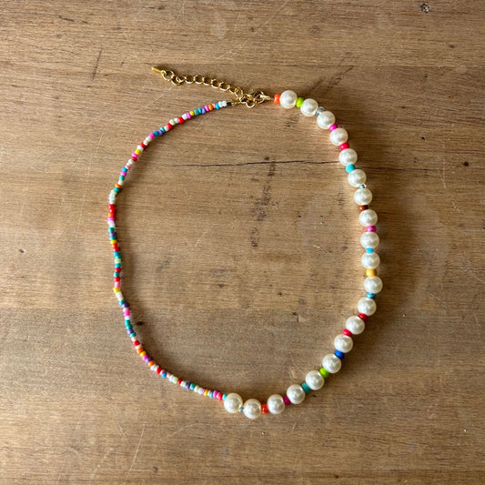 Multicolour Pearl Necklace