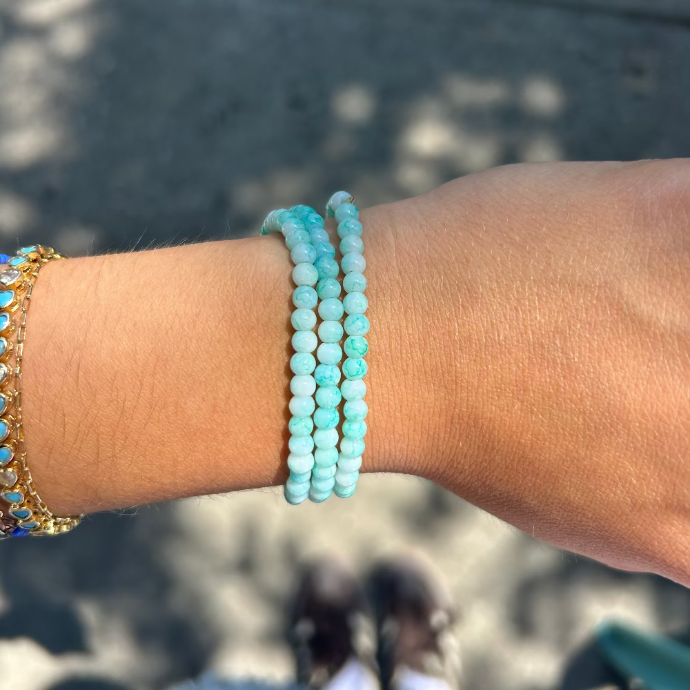 Beaded Bracelet - Candy Blue