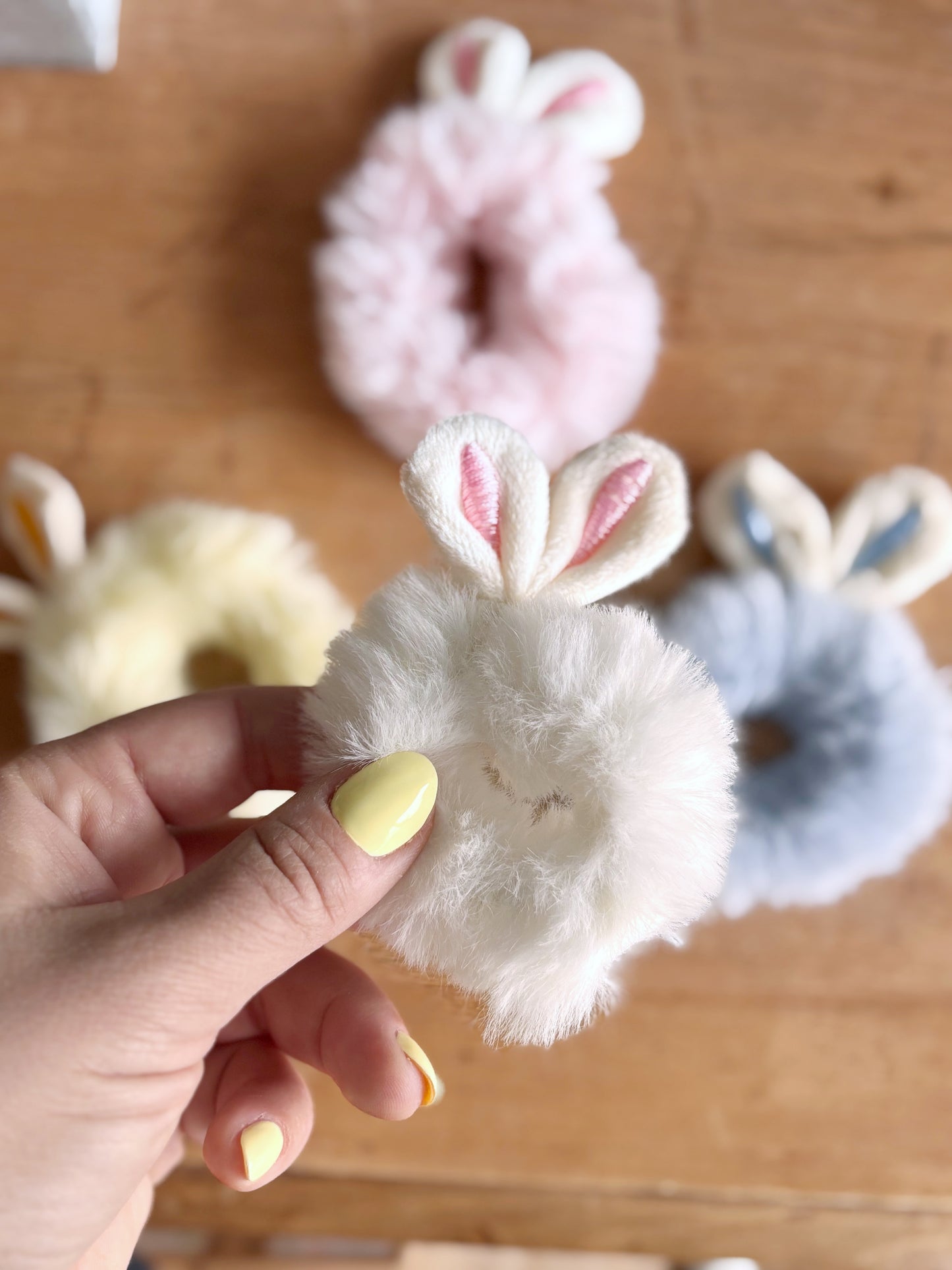 Bunny Hair Scrunchie - Yellow