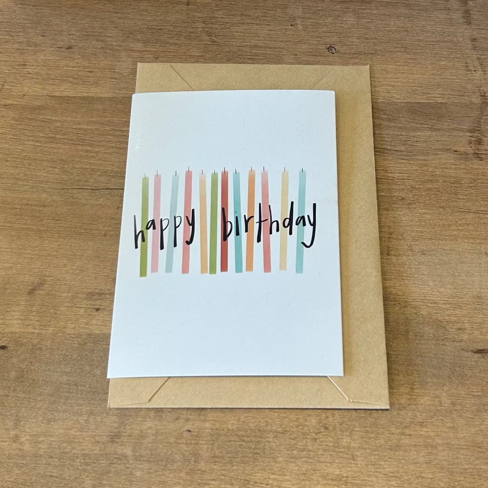 Card - Happy Birthday Candles