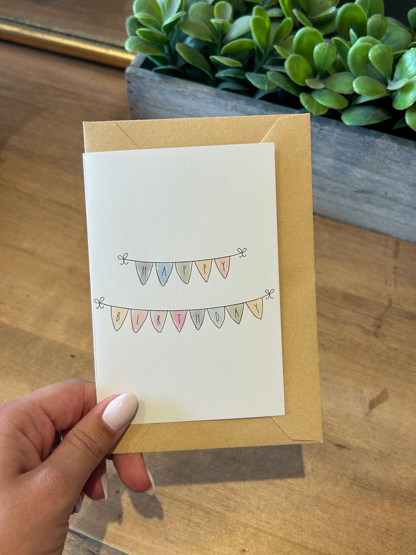 Card - Happy Birthday Garland