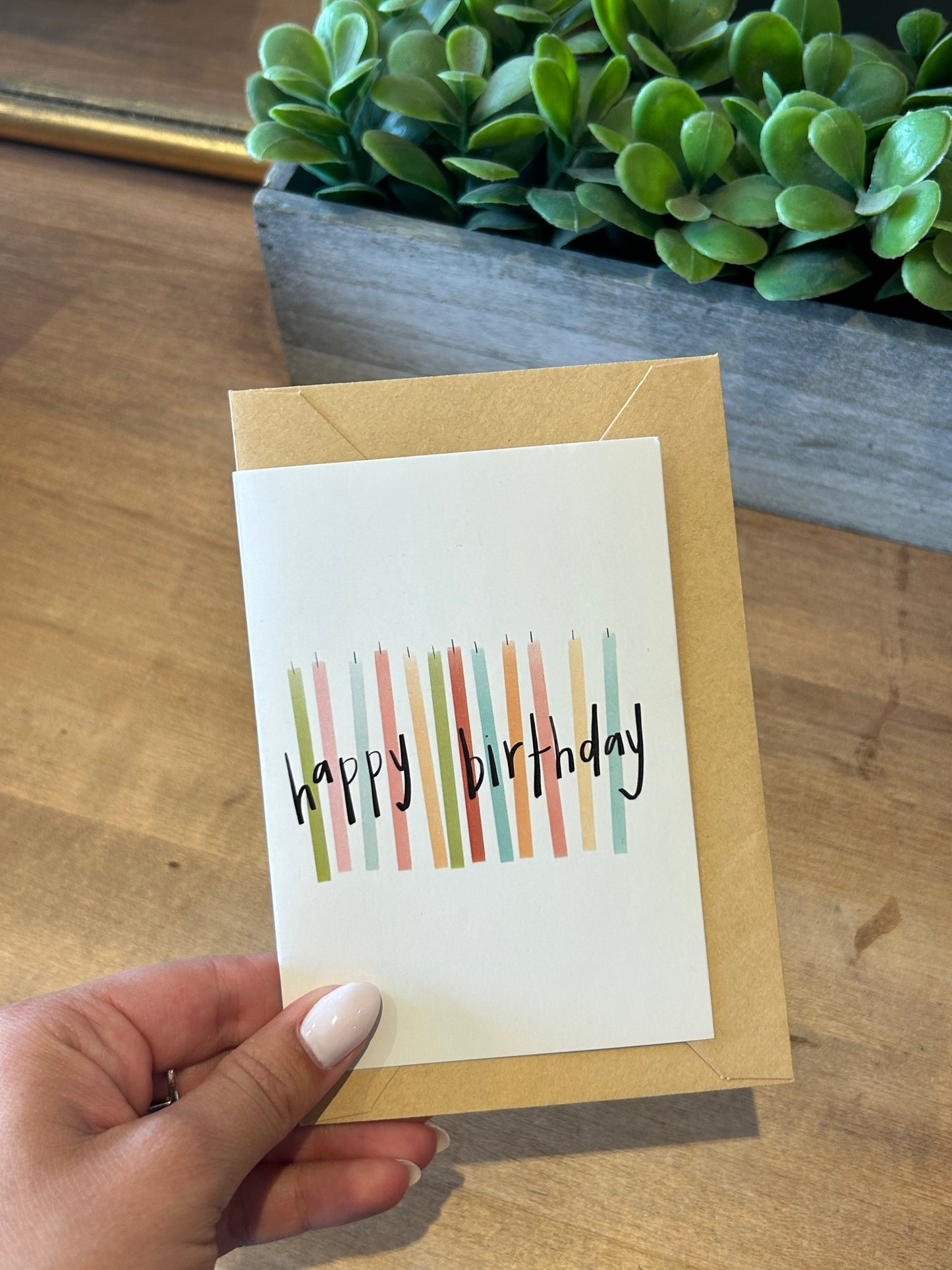 Card - Happy Birthday Candles