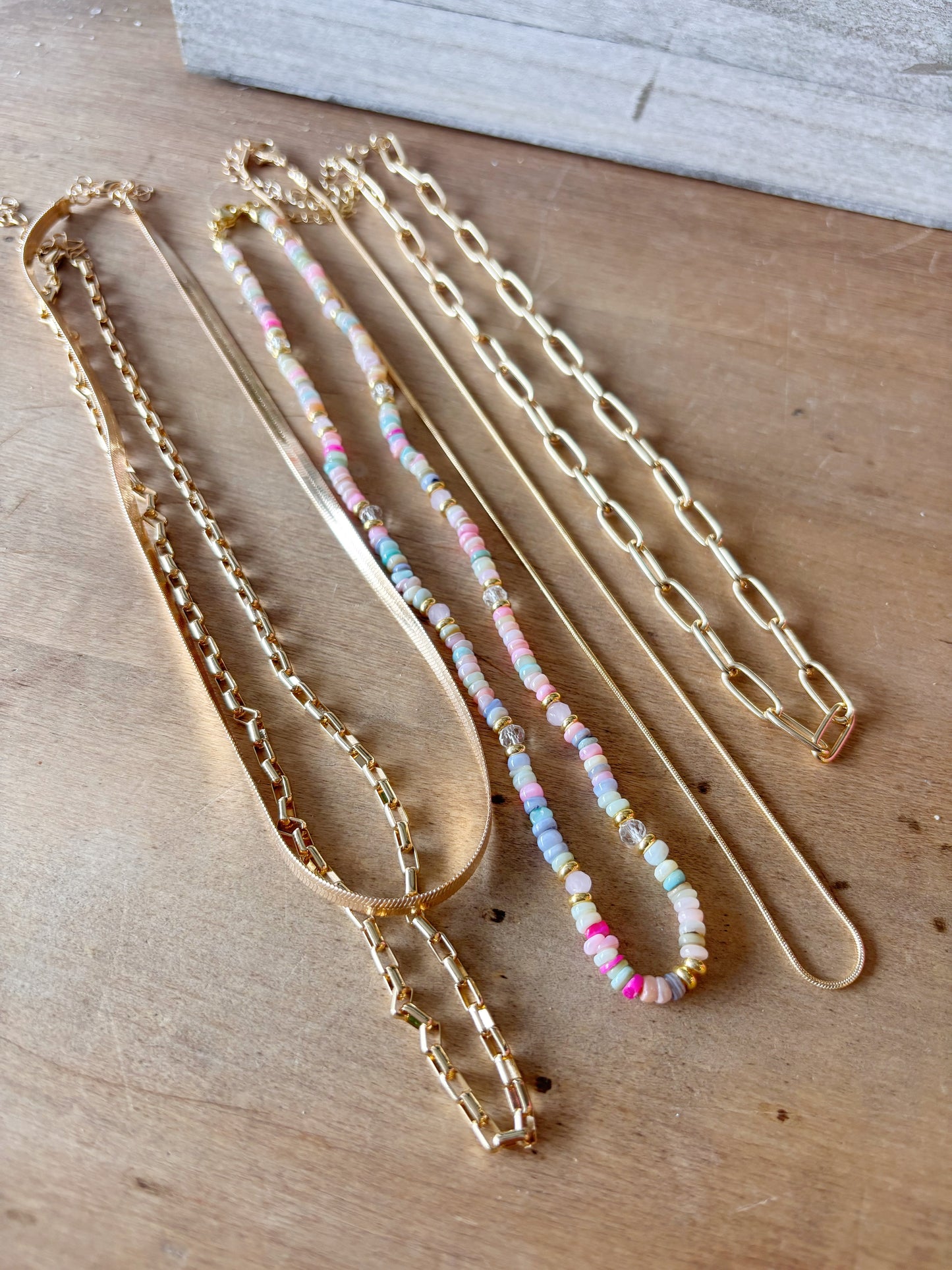 Flat Herringbone Necklace