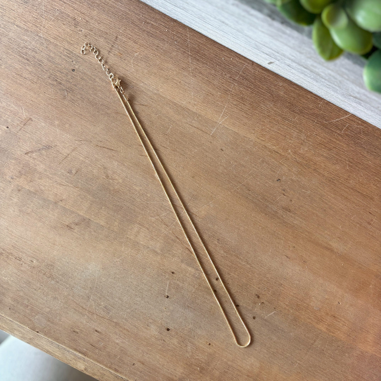 Thin Corded Chain Necklace