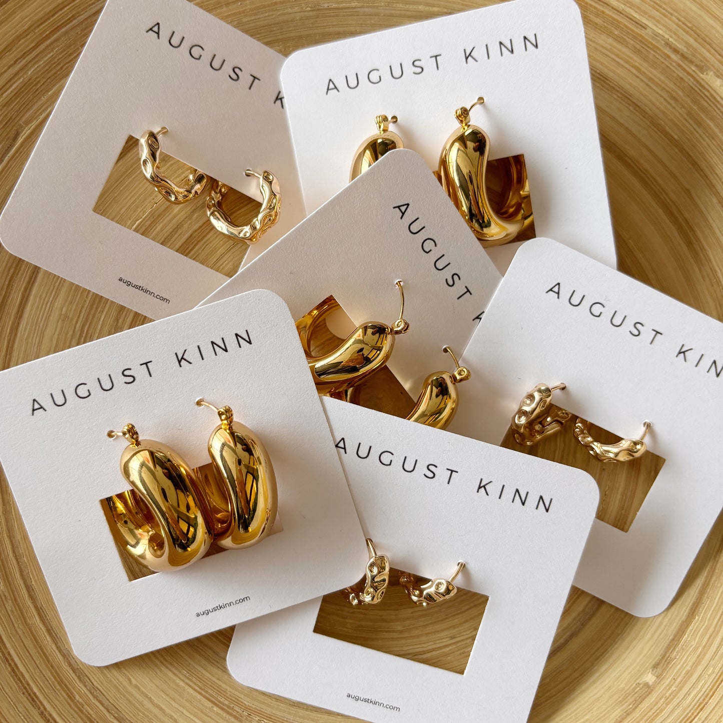 Gold Chunky Hoop Earrings