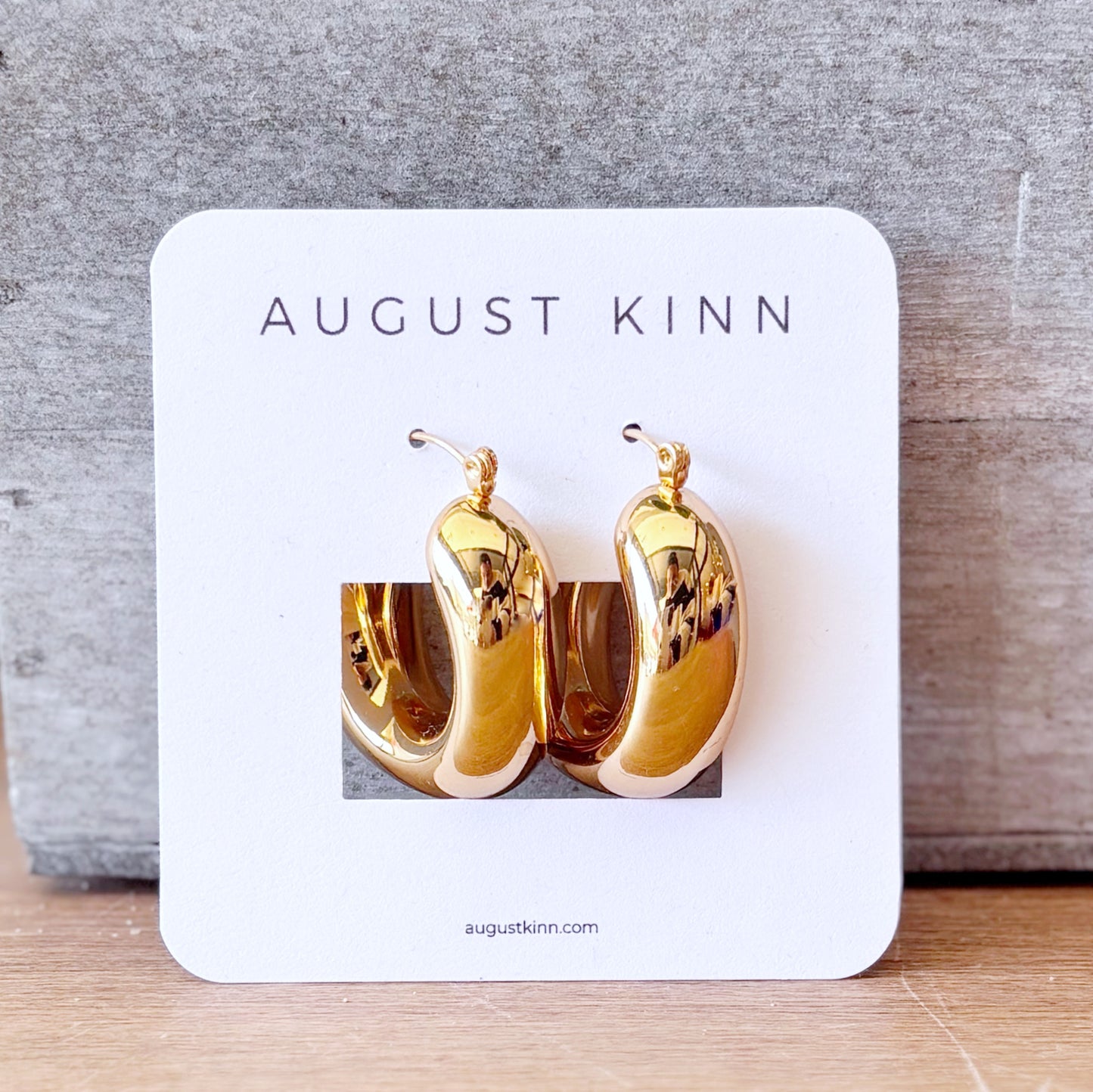 Gold Chunky Hoop Earrings