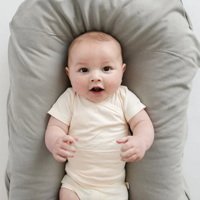 Organic Infant Lounger Cover - Stone