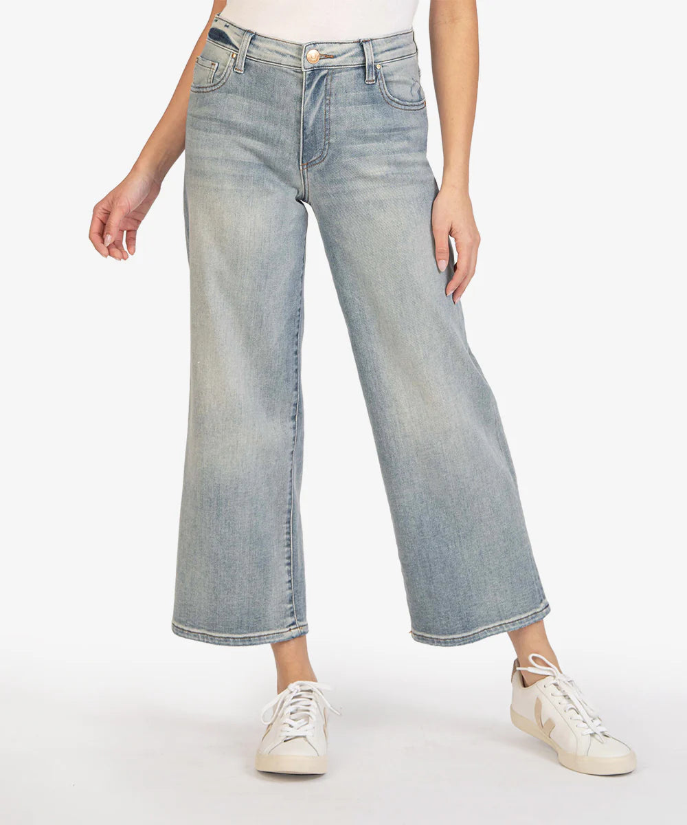 Charlotte High-rise Wide Leg - Effect Wash