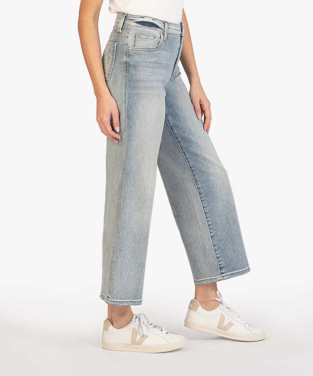 Charlotte High-rise Wide Leg - Effect Wash