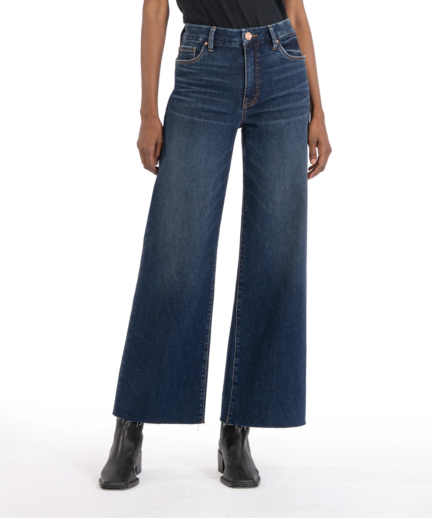 Meg High Rise Wide Leg - Exhibited Wash