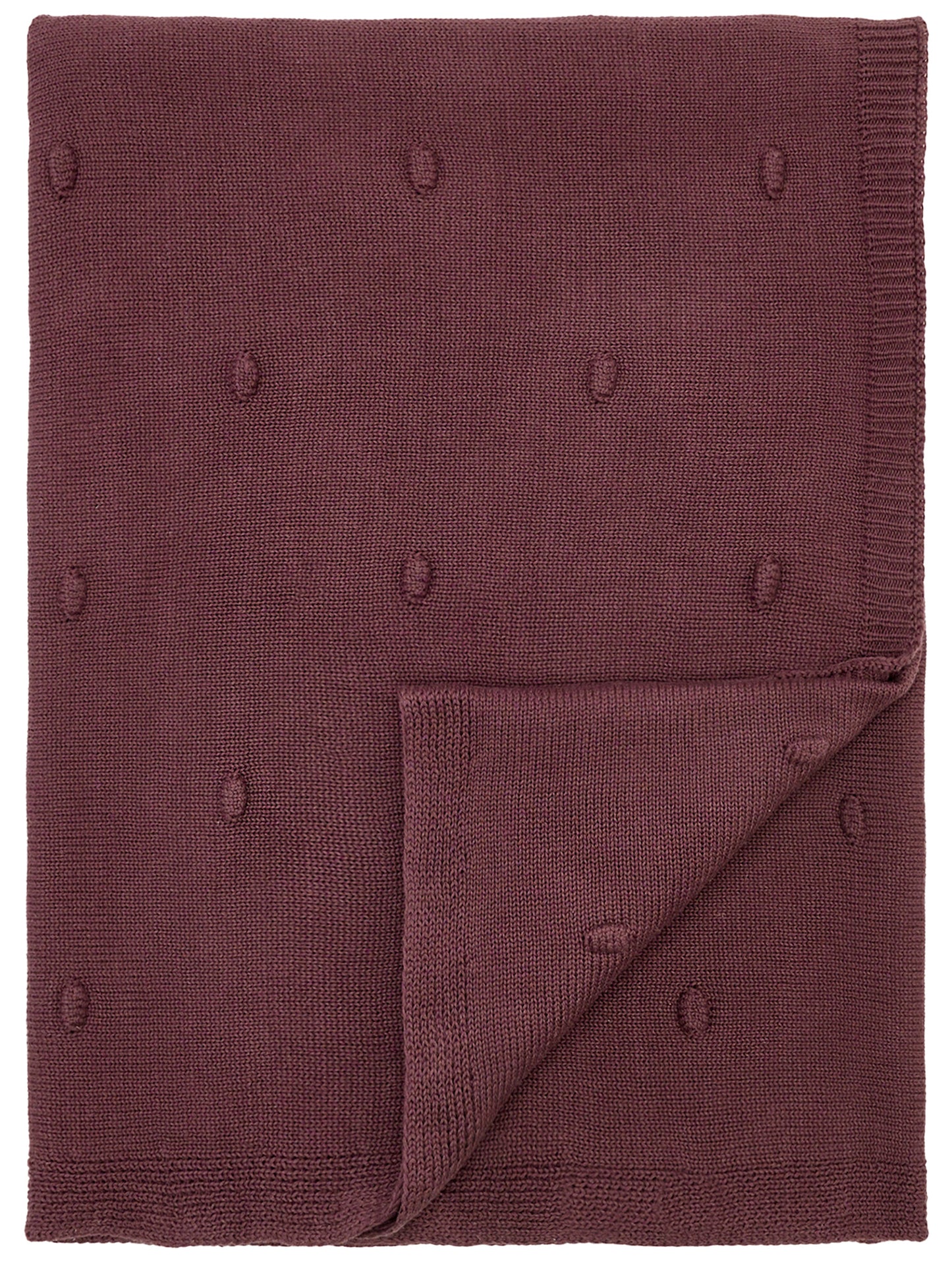 Knitted Blanket - Huckleberry