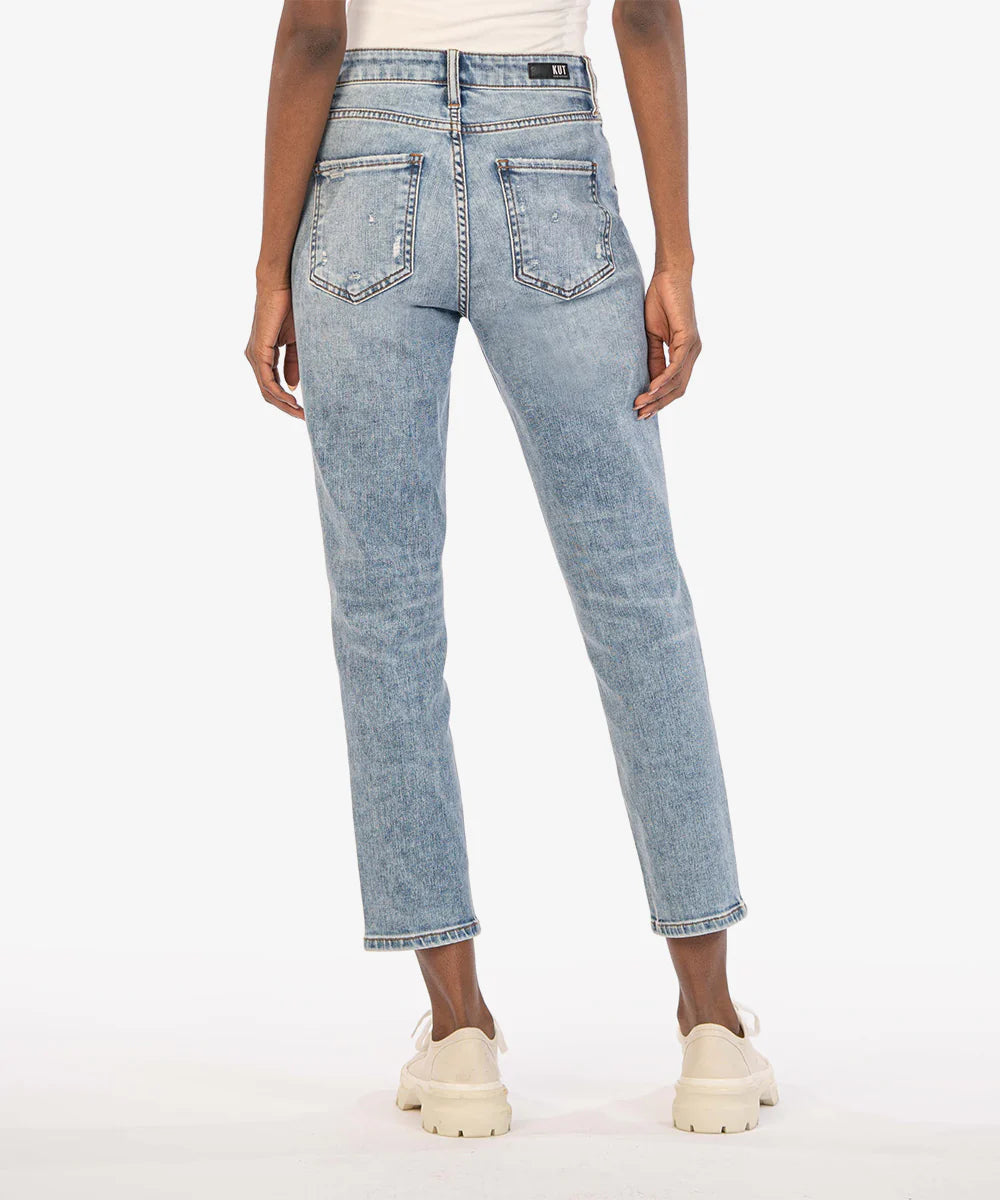 Naomi High Rise Mom Jean - Decorous Wash