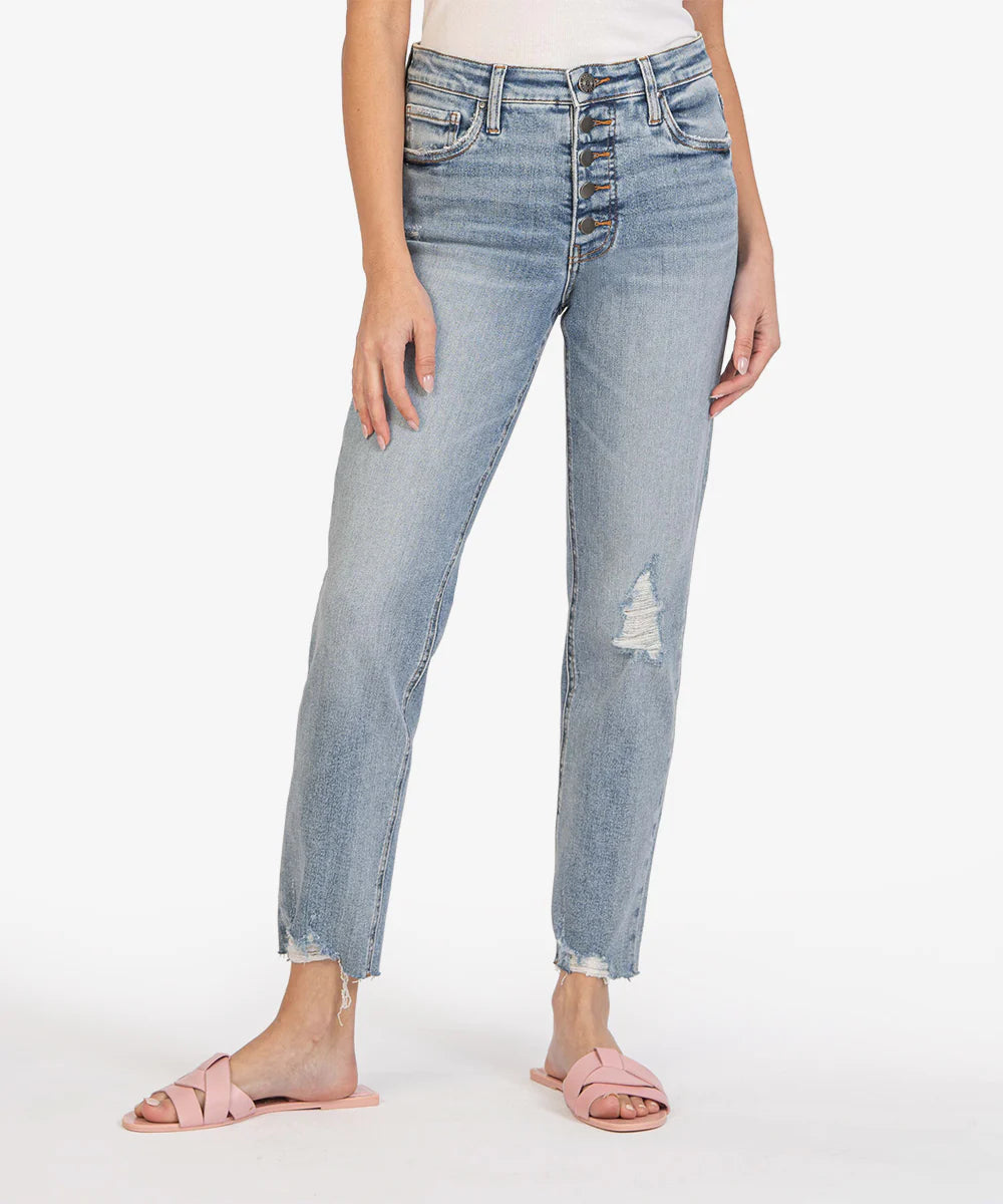 Rachael High Rise Mom Jean - Dignify Wash