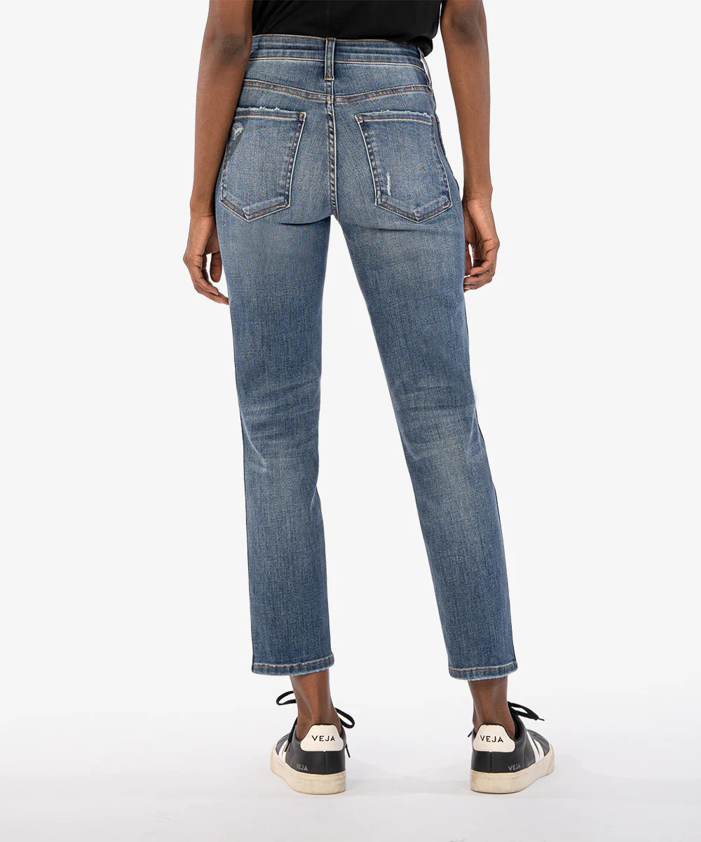 Rachael High Rise Mom Jean - Fire Wash