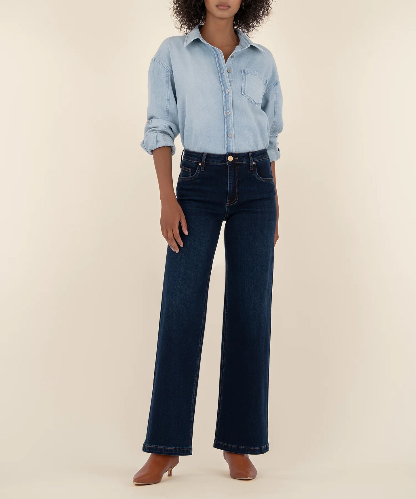 Jean High Rise Wide Leg - Attributable Wash