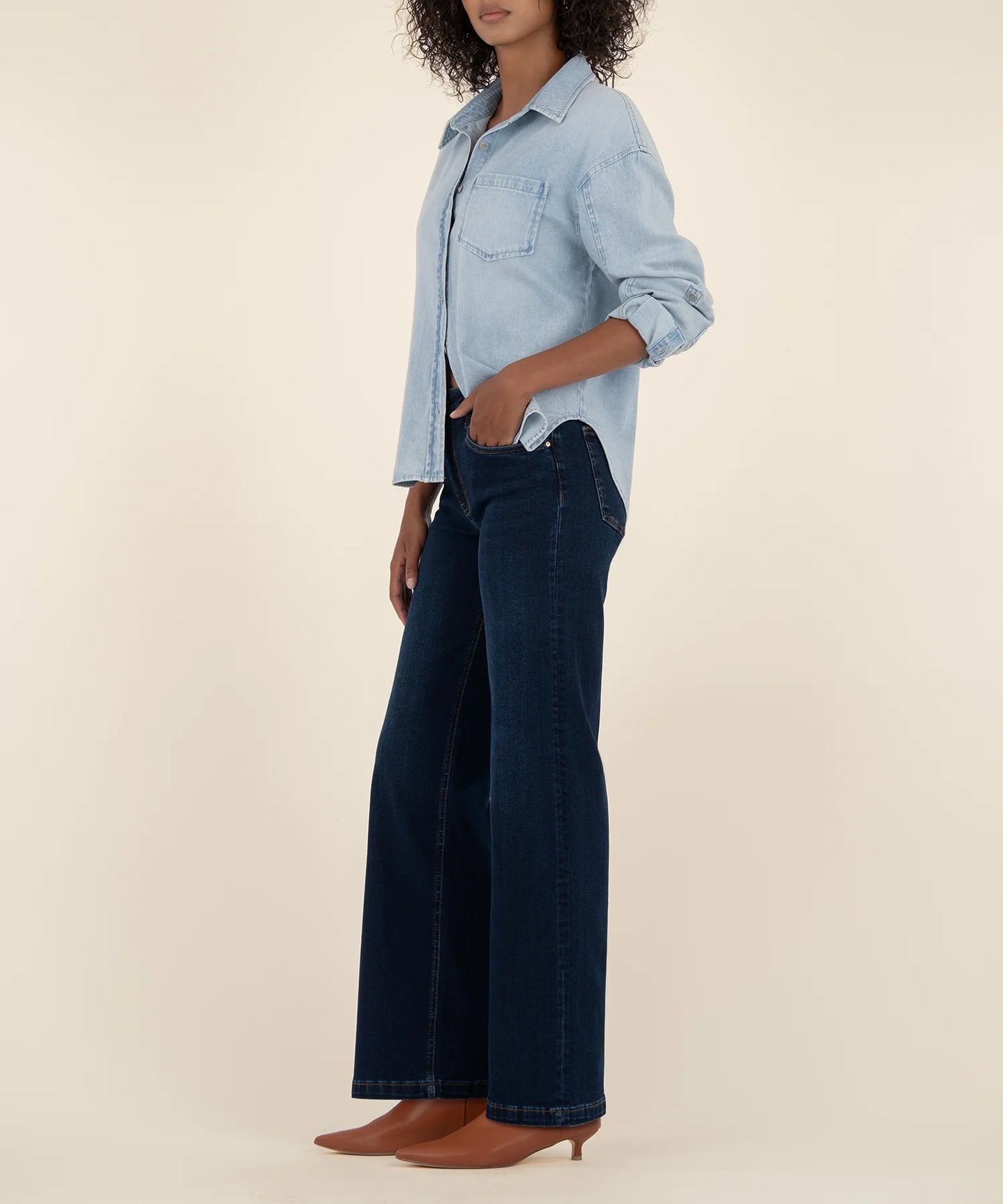 Jean High Rise Wide Leg - Attributable Wash