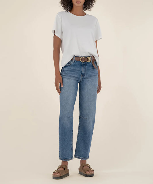 Ashley High Rise Slouchy Barrel Straight Leg - Improving Wash